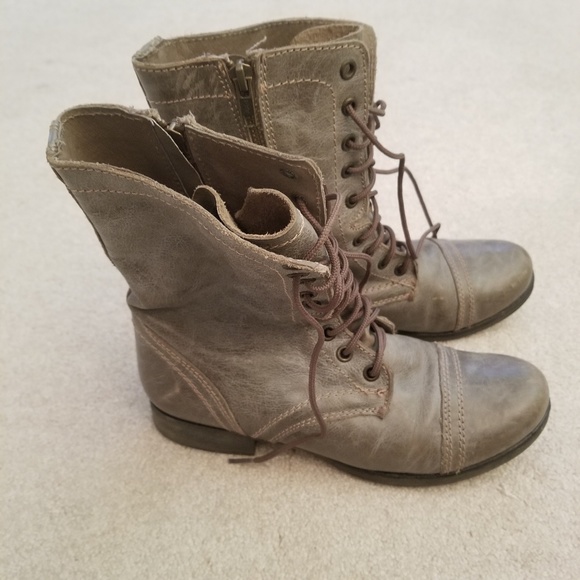 Steve Madden Shoes - Steve Madden 7.5 Troopa Combat Boots Side Zip